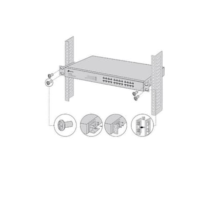 TP-LINK Omada Rack-mounting Bracket Kit, Screws Included