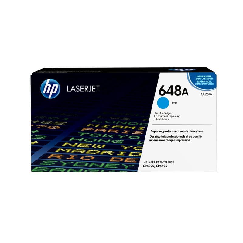 HP 648A Cyan LaserJet Tonerpatrone (CE261A)