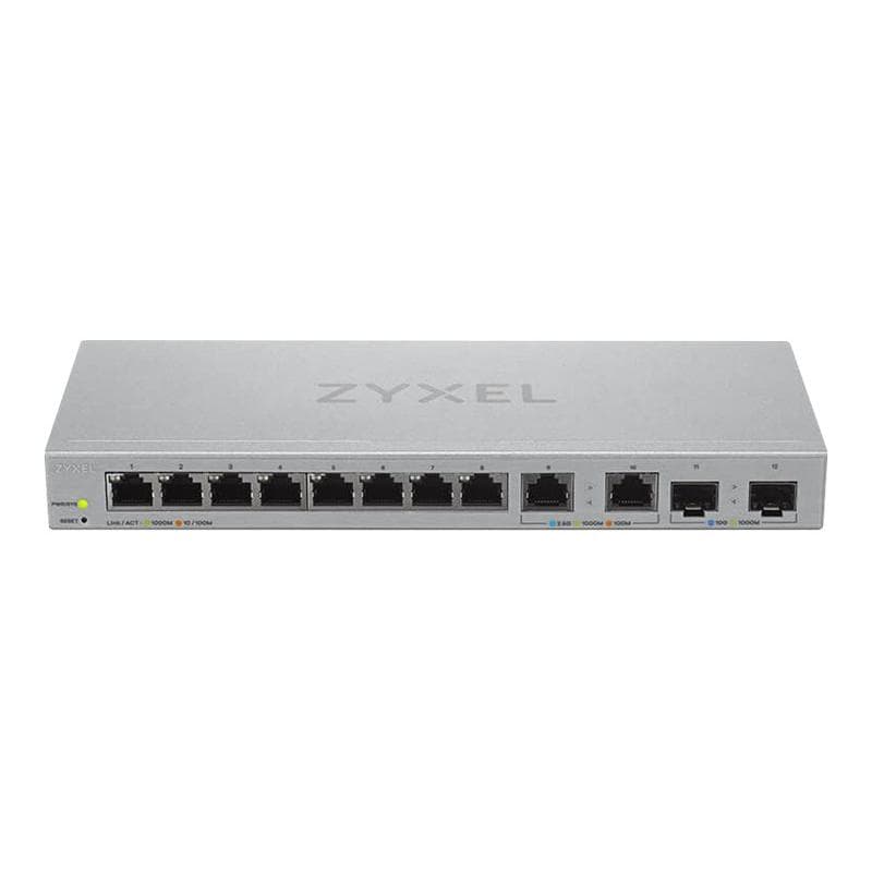 ZYXEL V2, 12-Port Managed MultiGig Switch mit 8-Ports 1G, 2-Ports 2.5G, 2-Ports 10G SFP+