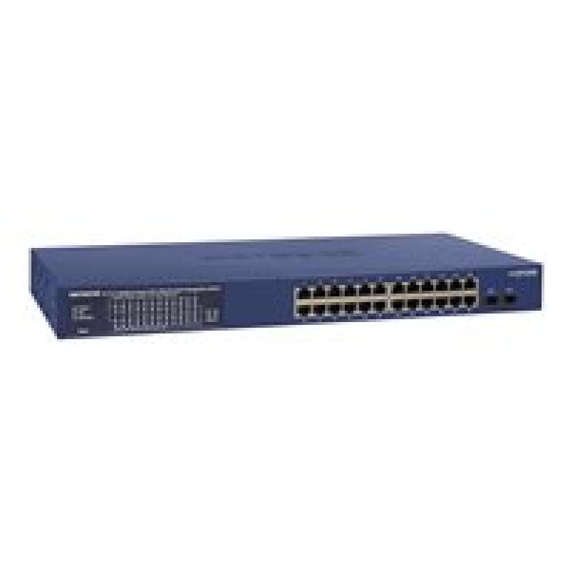NETGEAR GS724TPP, 24 Port Gigabit Smart Switch, 380W PoE+ Budget, 2x SFP+ Ports