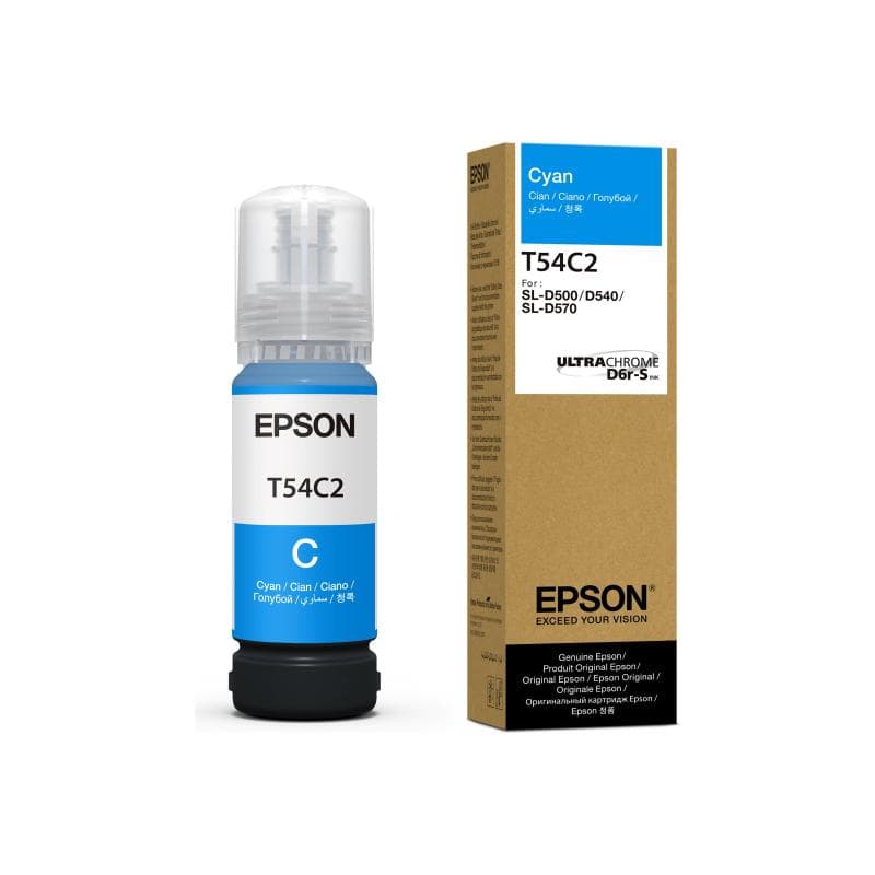 EPSON T54C - cyan - original - blækref