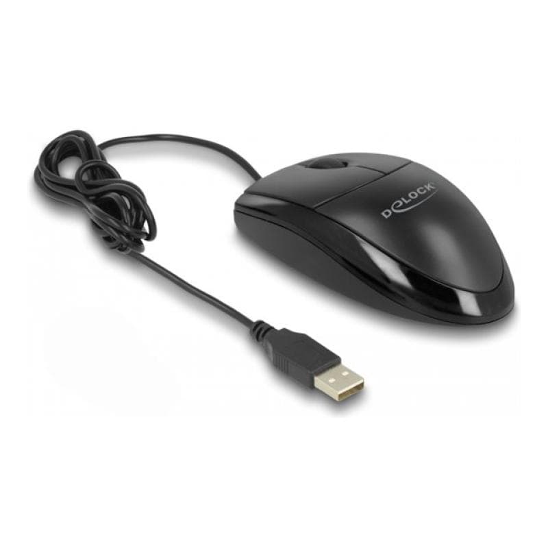 DELOCK Optische USB Desktop Maus # Lautlos