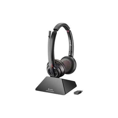 HP Poly Savi 8220 UC Microsoft Teams Certified DECT 1880-1900 MHz USB-A Headset-EURO