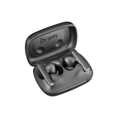 HP Poly Voyager Free 60 UC Black Earbuds +BT700 USB-C Adapter +Basic Charge Case