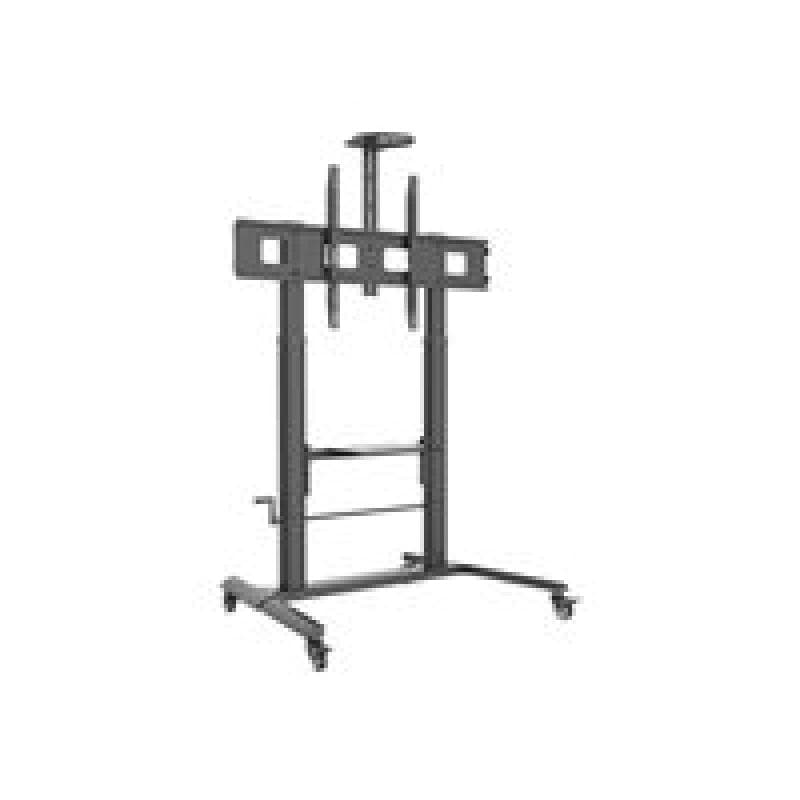 TECHLY TV Trolley für LCD LED TV 132,08-279,40cm 52-110Zoll schwarz mit Ablage