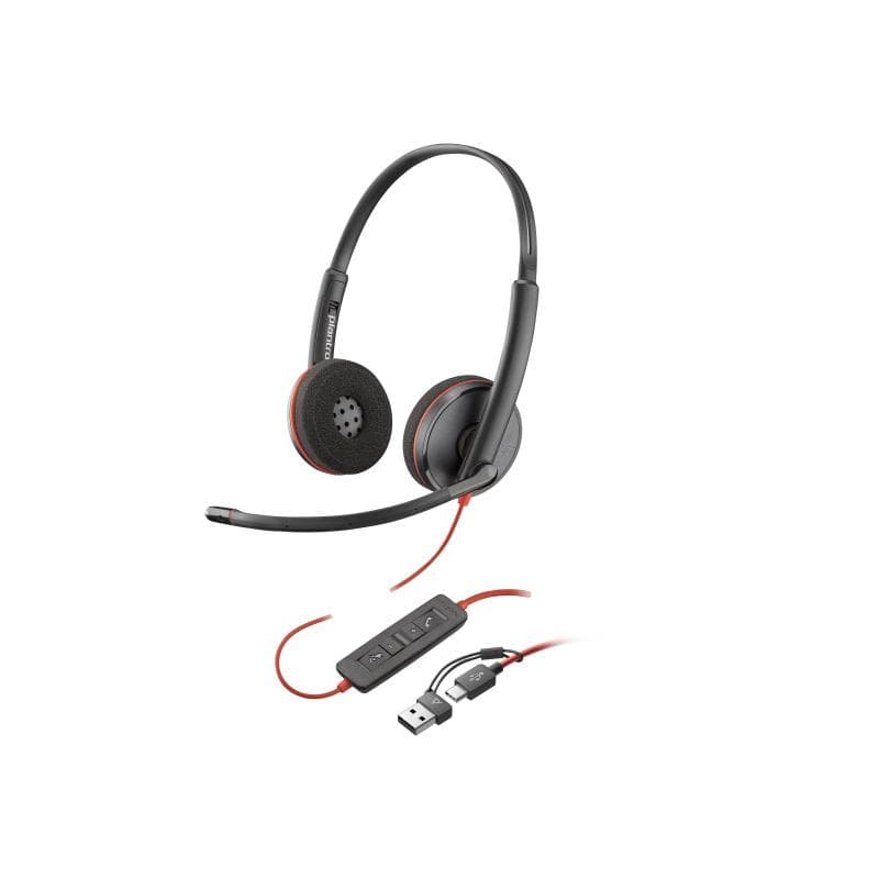 HP Poly Blackwire 3220 Stereo USB-C Black