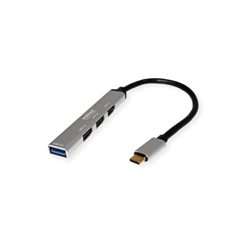 ROLINE USB3.2 Gen1 Hub 4x USB-A 1x 3.0+3x 2.0 Typ C Kabel