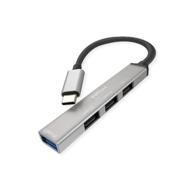 ROLINE USB3.2 Gen1 Hub 4x USB-A 1x 3.0+3x 2.0 Typ C Kabel