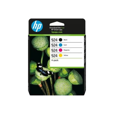 HP 924 / 6C3Z1NE 4er-Pack Original Druckerpatrone Schwarz/Bunt