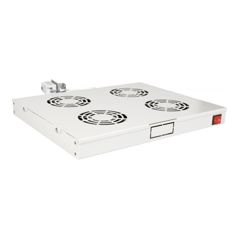EQUIP Lüftermodul 19″ für Serverschränke, 4xLüfter RAL7035