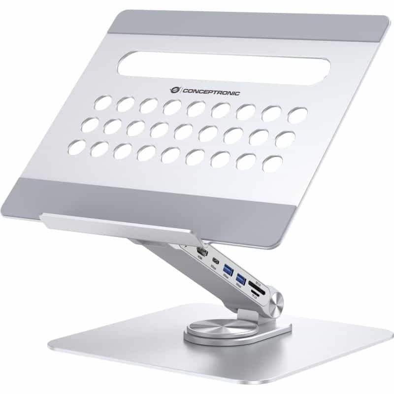 CONCEPTRONIC Tablet Halterung inkl 7-in-1 Docking Station si CONCEPTRONIC Tablet Halterung inkl 7-in-1 Docking Station si