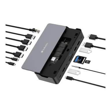 VERBATIM USB-C Pro Docking Station 15 Port SSD slot CDS-15S