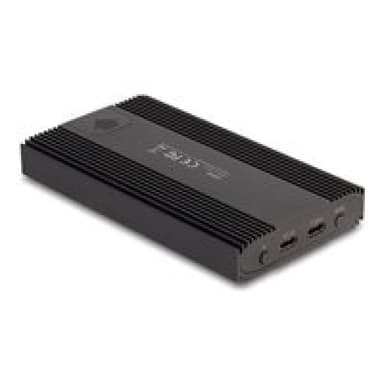 DELOCK Externes Gehäuse USB 20 Gbps 2 x M.2 NVMe PCIe SSD