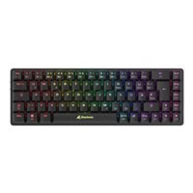 SHARKOON PureWriter W65 schwarz, DE-Layout, Kailh Choc V2 Low Profile Red