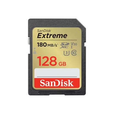 SANDISK Extreme PLUS SDXC-Karte 128 GB UHS-I stoßsicher, Wasserdicht
