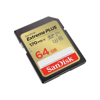 SANDISK Extreme PLUS SDXC-Karte 64 GB UHS-Class 3 stoßsicher, Wasserdicht