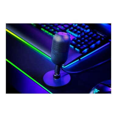 RAZER Seiren V3 Mini Schwarz Ultra kompaktes USB-Mikrofon mit Tap-to-Mute