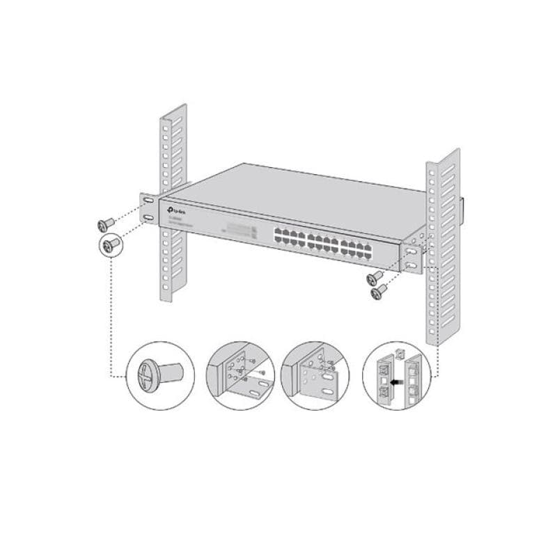 TP-LINK Omada Rack-mounting Bracket Kit, Screws Included