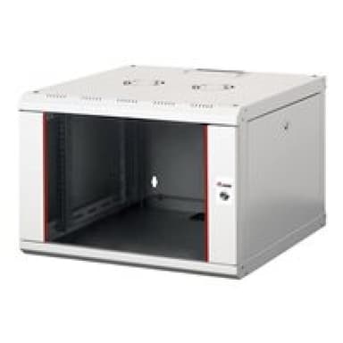 EQUIP Netzwerkschrank 19″ 07U 600x600mm Glastür grau
