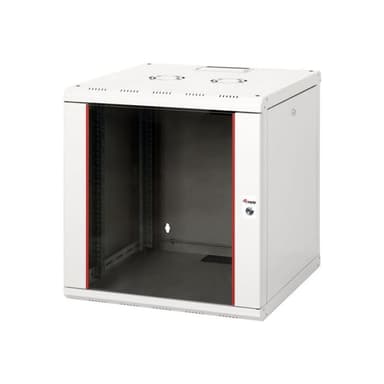 EQUIP Serverschrank 19″ 12U 600x600mm Glastür grau