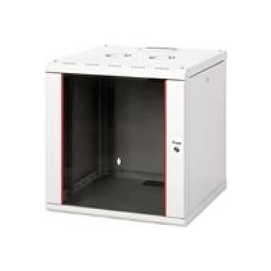 EQUIP Serverschrank 19″ 12U 600x600mm Glastür grau