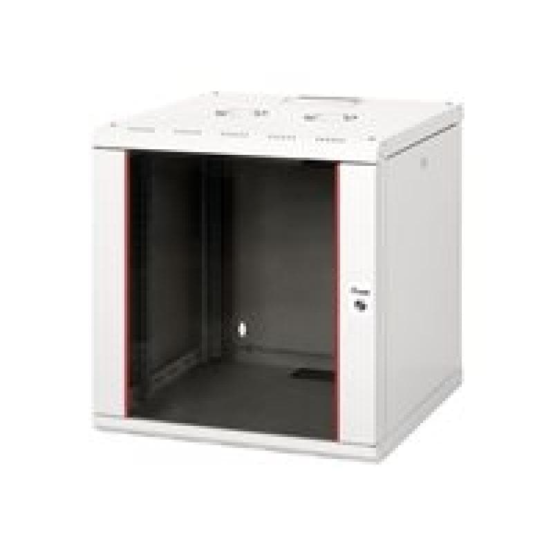 EQUIP Serverschrank 19″ 12U 600x600mm Glastür grau