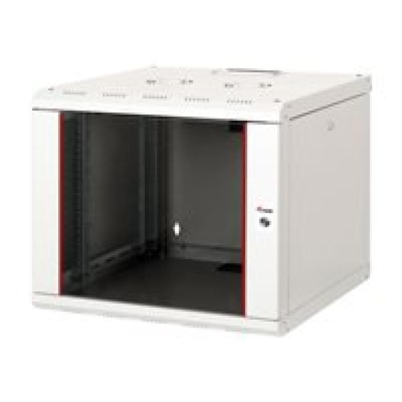 EQUIP Serverschrank 19″ 09U 600x600mm Glastür grau