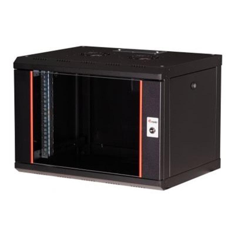 EQUIP Serverschrank 19″ 07U 600x450mm Glastür schwarz