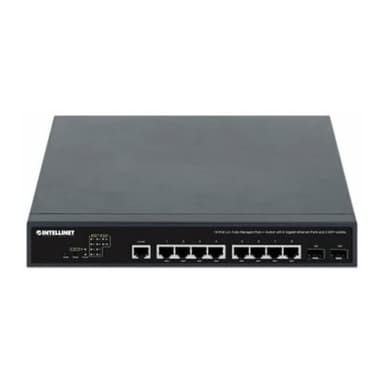 INTELLINET 10-Port L2+ Managed PoE++ Switch 8x Gbit 2x SFP