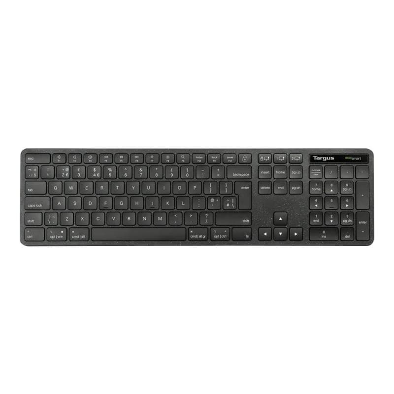 TARGUS EcoSmart Funk, Bluetooth Tastatur Norwegisch Schwarz