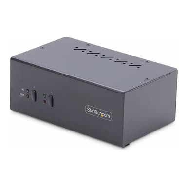 STARTECH.COM 2-Port KVM Switch Dual Monitor DisplayPort 4K 60Hz