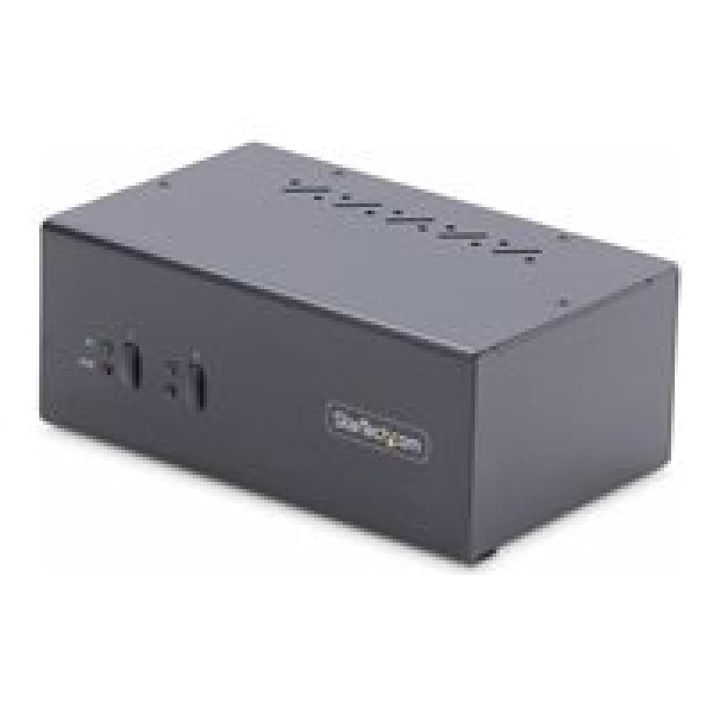 STARTECH.COM 2-Port KVM Switch Dual Monitor DisplayPort 4K 60Hz