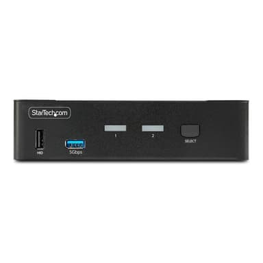 STARTECH.COM 2-Port 8K KVM-Switch DisplayPort 1.4 8K 60Hz / 4K 144Hz