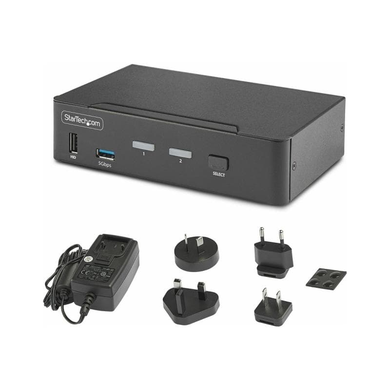 STARTECH.COM 2-Port 8K KVM-Switch DisplayPort 1.4 8K 60Hz / 4K 144Hz