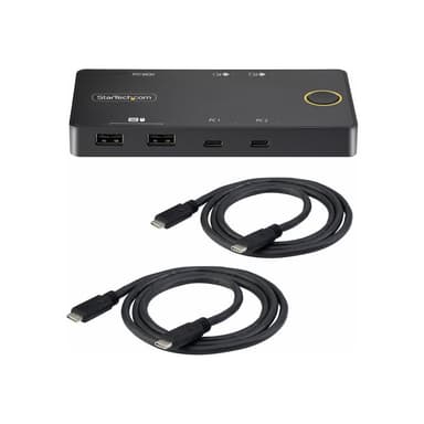 STARTECH.COM 2-Port USB-C KVM-Switch Ein 4K 60Hz HDMI Monitor