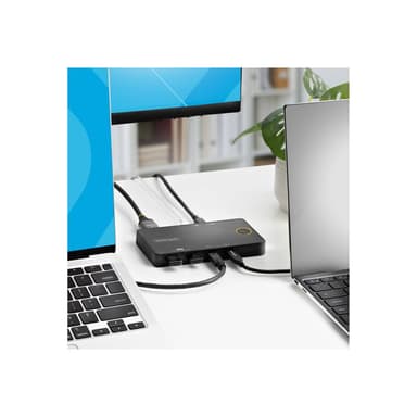 STARTECH.COM 2-Port USB-C KVM-Switch Ein 4K 60Hz HDMI Monitor