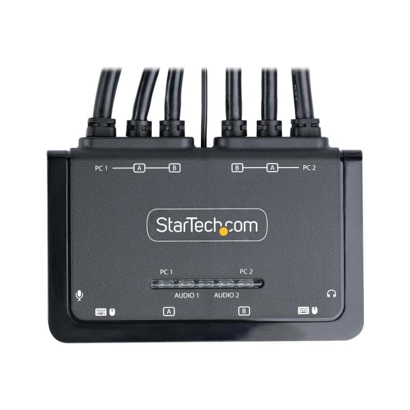 STARTECH.COM 2-Port Dual Monitor HDMI KVM Switch 4K 60Hz KVM mit 1,5m