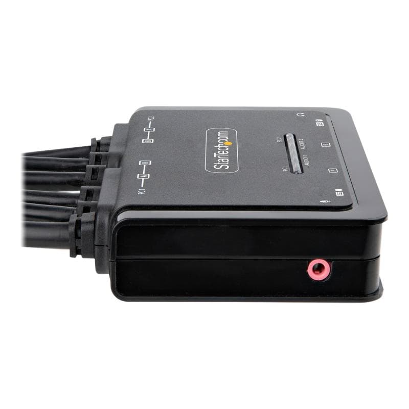STARTECH.COM 2-Port Dual Monitor HDMI KVM Switch 4K 60Hz KVM mit 1,5m