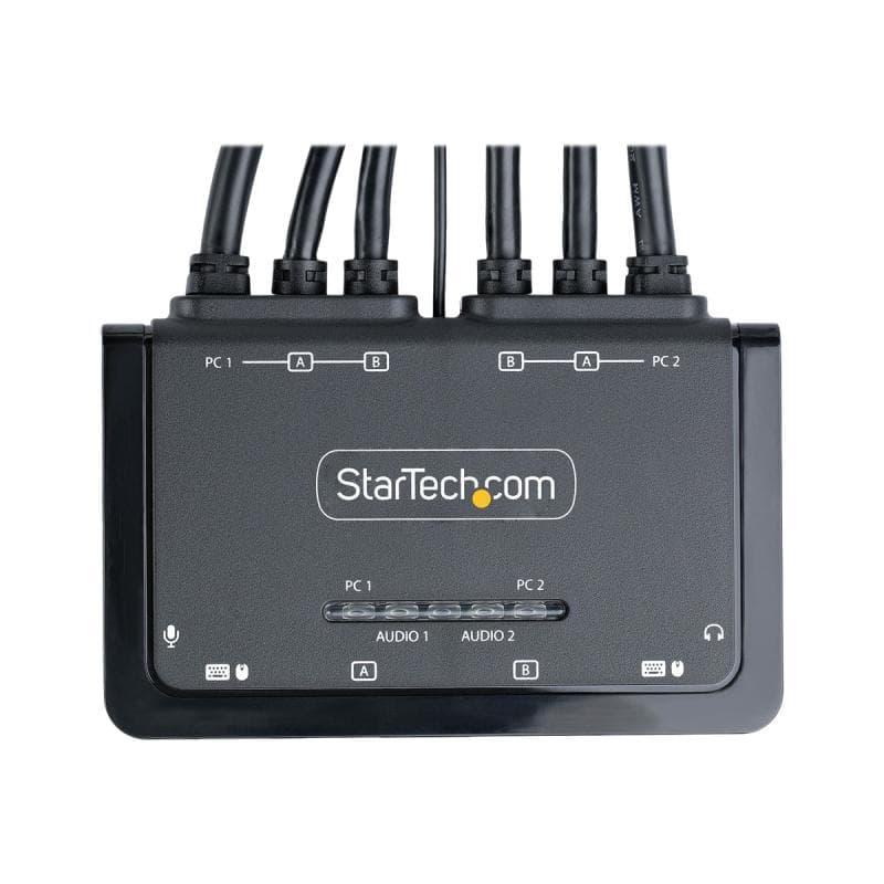 STARTECH.COM 2-Port Dual Monitor KVM Switch DisplayPort 4K 60Hz KVM mit 1,5m