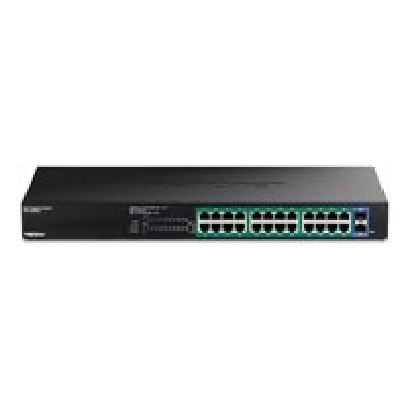 TRENDNET 26-Port Gigabit EdgeSmart PoE+ Switch