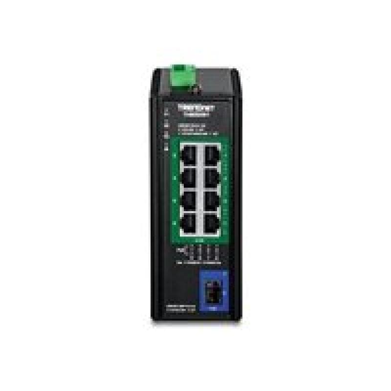 TRENDNET 9-Port Industrial 2.5G DIN-Rail PoE++ Switch w SFP+