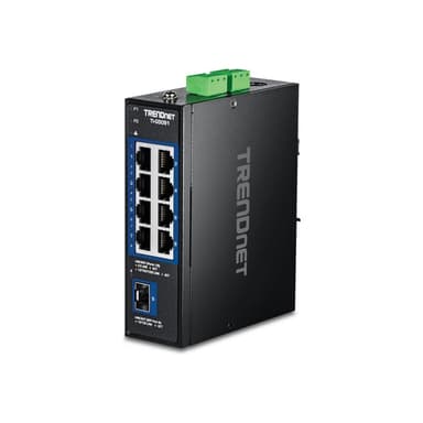 TRENDNET 9-Port Industrial 2.5G DIN-Rail Switch with 10G SFP