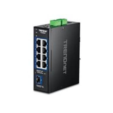 TRENDNET 9-Port Industrial 2.5G DIN-Rail Switch with 10G SFP