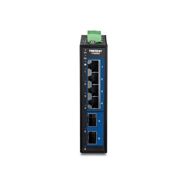 TRENDNET 6-Port Industrial 2.5G DIN-Rail Switch with 10G SFP