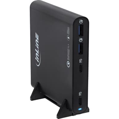 INLINE USB Netzteil GaN Ladegeraet 4-Port 2 Stück USB-C+ USB-A 120W (31515B)