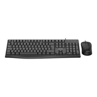 INLINE Basic Desktop II - Tastatur-Maus Set - USB-Kabel - Standard DE Layout