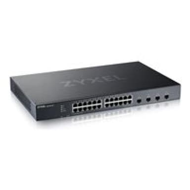 ZYXEL 28-Port Smart Managed Switch, 24x GbE RJ45, 4x 10G SFP+, Hybrid Mode (Webmanaged und Cloudma