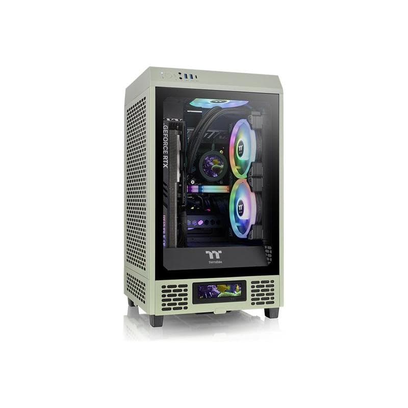 THERMALTAKE The Tower 200 Mini-Tower Mini-ITX Gehäuse Sichtfenster Matcha Green