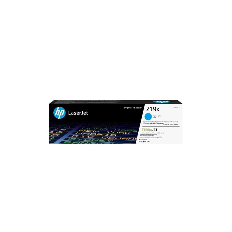HP 219X High Yield Cyan Original LaserJet Toner Cartridge