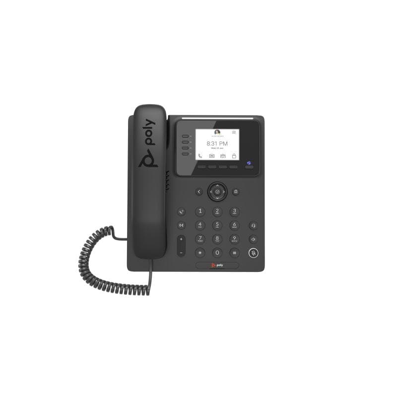 HP POLY VIDEO Poly CCX 350 for Microsoft Teams - VoIP-Telefon - Schwarz (848Z7AA#AC3)